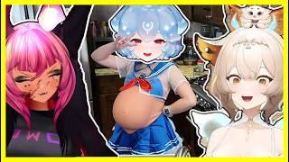 Tricky and Yuzu React to Pregnant Bao IRL (w/ Shylily cosplay)