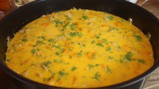 Carrot soup with minced meat recipe, easy, quick and tasty, creamy soup