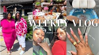 WEEKLY VLOG: ITS MY MOMS BIRTHDAY| BDAY DINNER| SHOPPING SHENANIGANS| TARGET| ULTA| NEW NAILS| PEDI|