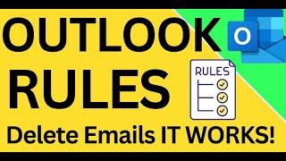 " How To Set Up Rule to ️ Delete Emails in Outlook? ️" II Really Helpful