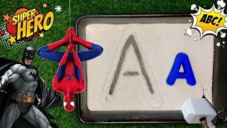 SUPERHERO ABC Alphabet learning for toddlers