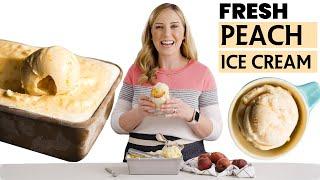 How to Make Peach Ice Cream