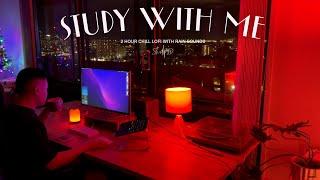 2-Hour Study With Me [Chill Lofi + Rain ] Pomodoro 45/15