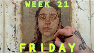 Friday, Week 21: now - The Whole and The Part, Oil on Linen (05/06/2020)