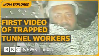 First video of trapped tunnel workers in India’s Uttarakhand | BBC News India