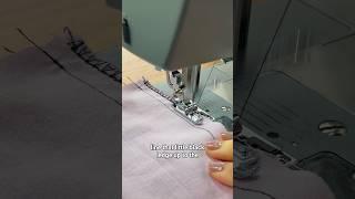 How to use the overcast foot to finish raw edges (and save  on a serger!) #sewing #sewingtutorial