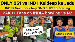 NZ 251 only vs INDIA | Kuldeep ka Jadu | Pakistan Reaction on IND vs NZ CT2025 final