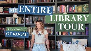 HOME LIBRARY TOUR  built-in bookshelf tour + showing you every book I own  (300+ Books)