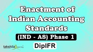 INDIAN ACCOUNTING STANDARDS – Enactment of Indian accounting standard IND AS ( Phase 1) DipIFR