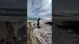 FUN TIMES OUTSIDE!  @PaulCarey4 (IG) Skimboarding the creek wave! #SoLagLocal #Shorts #Fun