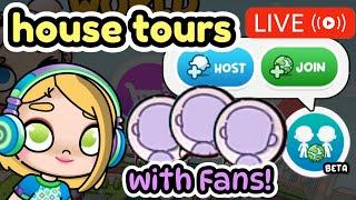 (LIVE) *HOUSE TOURS* with SUBSCRIBERS! (AVATAR WORLD with Lisa)