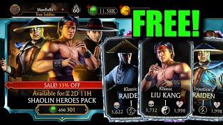 ITS RAINING RAIDEN'S! FREE Shaolin Heroes Pack Opening for LUCKY Viewers!