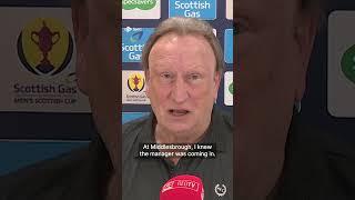 Neil Warnock reacts to  rumours of Neil Lennon coming in to replace him #news #stvnews #football