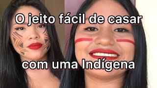 Produção de maquiagem Natural Indígena