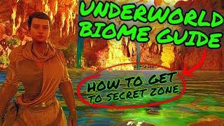 How To Get to The SECRET UNDERWORLD BIOME in The Center On Ark Survival Ascended!!!