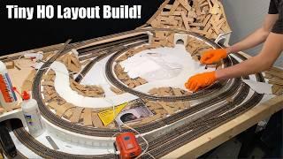 Tiny HO Train Layout Build Two! - 4x6 Model Railroad