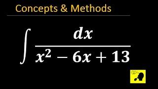 integrate 1/(x^2-6x+13)  || Evaluate integral 1/(x^2-6x+13)