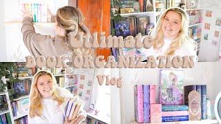 i have a book buying problem... so let's reorganize my books |un-hauling books & bookshelf tour|