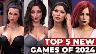 TOP 5 ADULT GAMES OF 2024 || NEW HIGH GRAPHICS ADULT GAMES FOR ANDROID & P/C || May 2024