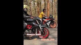 Benelli 600i VS KTM Rc390 Drag Race#dragrace #power #best