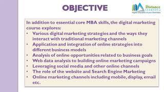 Distance Education MBA in Digital Marketing