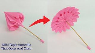 How To Make a Paper Umbrella That Open And Close // Origami Umbrella // mini paper Umbrella