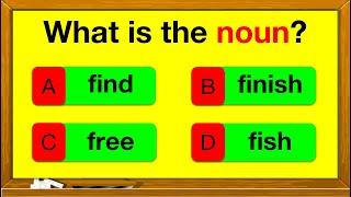 NOUNS QUIZ   | Find the nouns in the sentence | English Grammar | Parts of speech