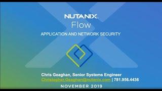 Flow:  Protecting your applications with Nutanix Flow