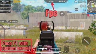 Poco F1 best gaming kernel | Pubg gameplay in Poco f1 with fps meter