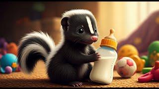 Rescue a baby skunk