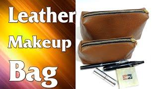 Fast Leather Cosmetic Bag KaVetro Pattern Sewing Tutorial