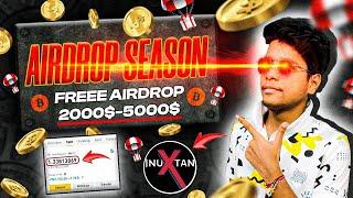  Earn Freee Gauranteed 5000$ From Airdrops | Biggest Crypto Airdrop of 2024 | Best Airdrop 2024