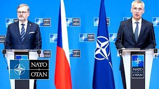 NATO Secretary General with Prime Minister of the Czech Republic  Petr Fiala, 23 JUN 2022