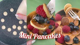 mini pancakes - valentines breakfast - foodiebeats tiktok pancakes diy short video