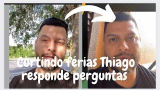 Thiago curte momentos de descanso nos  |Tira dúvidas de fãs 