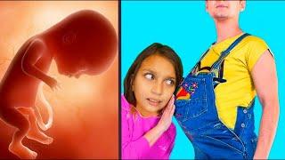 БЕРЕМЕННЫЙ ПАПА РОЖАЕТ! МАЛЬЧИК или ДЕВОЧКА?! Ребенок в желтом Baby In Pregnant Simulator Валеришка