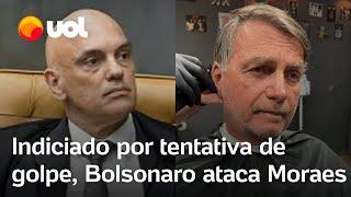 Bolsonaro ataca novamente Moraes após ser indiciado por tentativa de golpe; veja vídeo