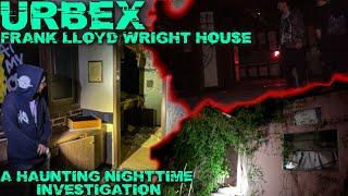 Exploring an Abandoned Frank Lloyd Wright House: A Haunting Nighttime Investigation