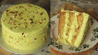 Bakery Style Pista Cream Cake Recipe By Chef Hafsa