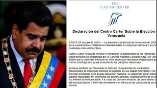 Centro Carter: elección en Venezuela “no puede ser considerada democrática”