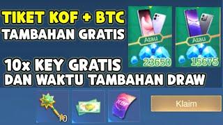 TIKET KOF TAMBAHAN GRATIS + 10 KEY GRATIS UNTUK DAPATIN HP & WAKTU TAMBAHAN DAZZLING GOLDEN SPIN