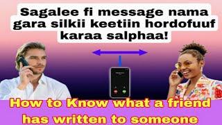 Akkata message jaalallee kenyaa itti xaalafuu dandaenyuu