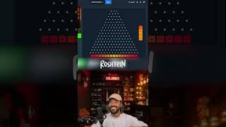 ROSHTEIN EPIC PLINKO WIN! 1000X HIT!!! #shorts