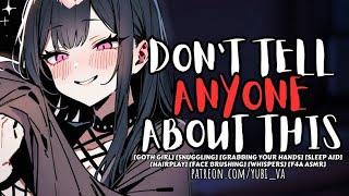 Dom Goth Girl Crashes Your Room  soft dom x willing | friends to lovers  F4A ASMR Roleplay