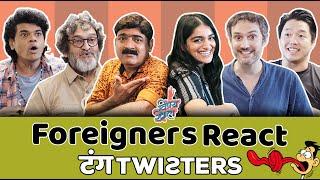 Foreigners React: Tongue Twisters | De Dhakka 2 | #vishaykhol