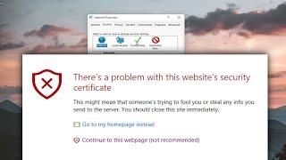 How to Fix "There Is a Problem With This Website’s Security Certificate" Errors [Guide]