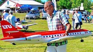 WOW !!! FASCINATING !!! BIG RC SUD AVIATION CARAVELLE SCALE MODEL EDF AIRLINER FLIGHT DEMONSTRATION