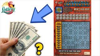 10 SCRATCH OFF TICKETS IN A ROW - 50K PRIZE MULTIPLIER CROSSWORD