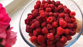 I never buy raspberries in winter! I treat colds and improve immunity! Raspberries recipe for winter