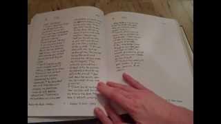Handwritten Bible first volume of Poetry and Wisdom